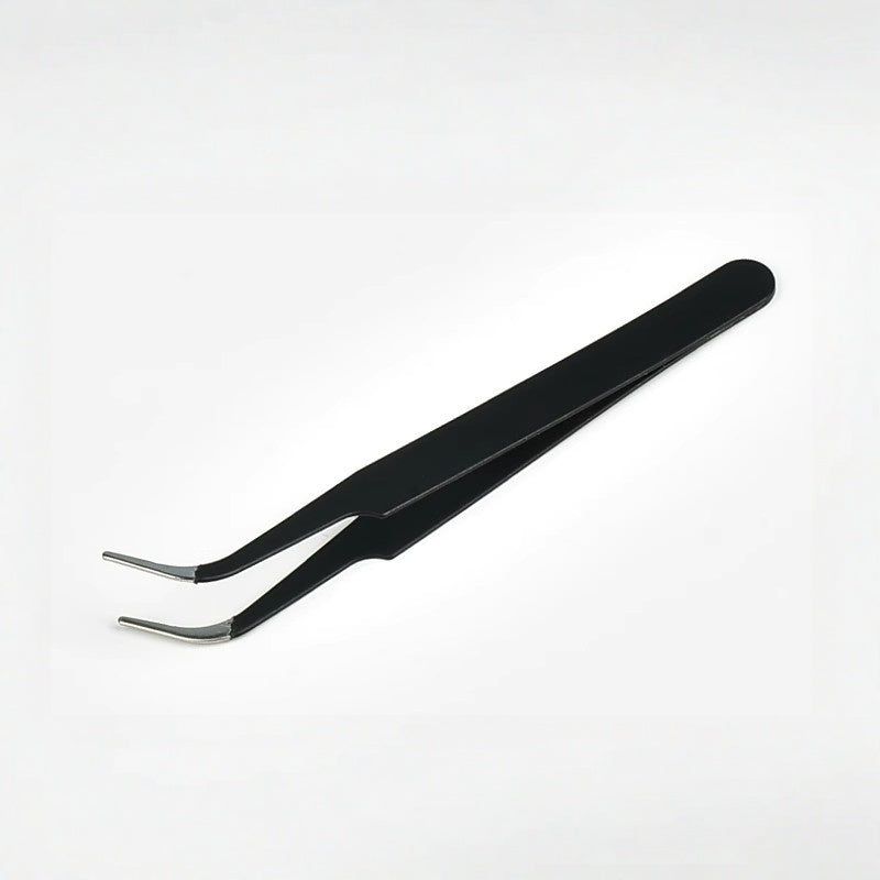 Curved Precision Tweezers for Perler Beads – Stainless Steel Bent Nose Tool
